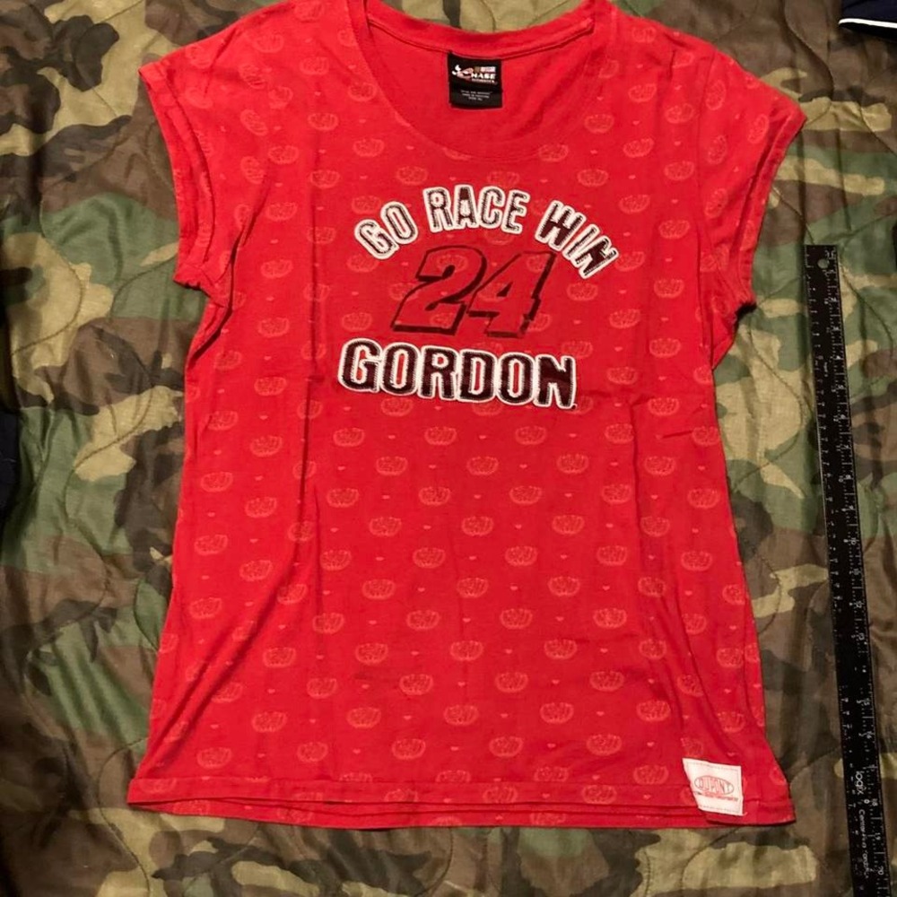 Vintage Jeff Gordon baby tee chase authentics monogram‎ size XL/19.5